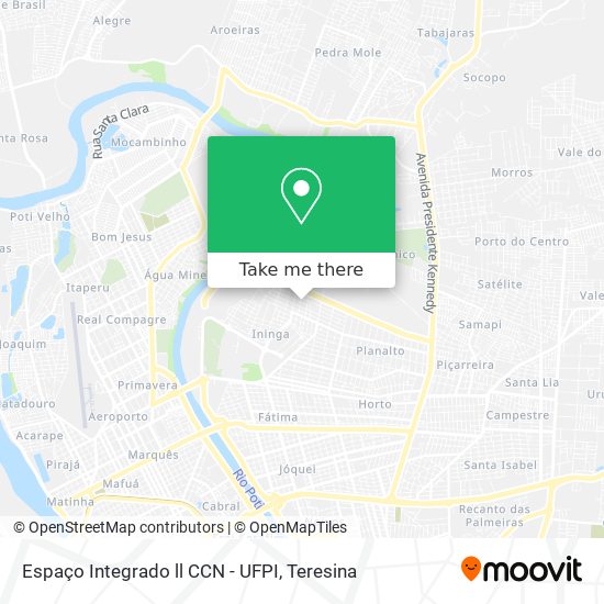 Espaço Integrado ll CCN - UFPI map