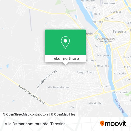 Vila Osmar com mutirão map