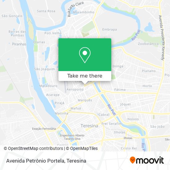 Avenida Petrônio Portela map