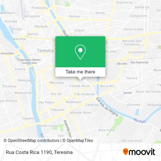 Rua Costa Rica 1190 map