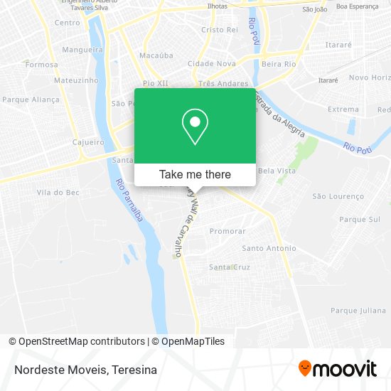 Nordeste Moveis map