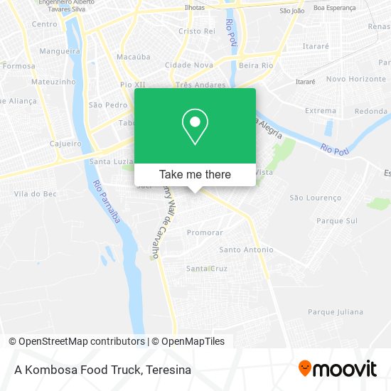 Mapa A Kombosa Food Truck