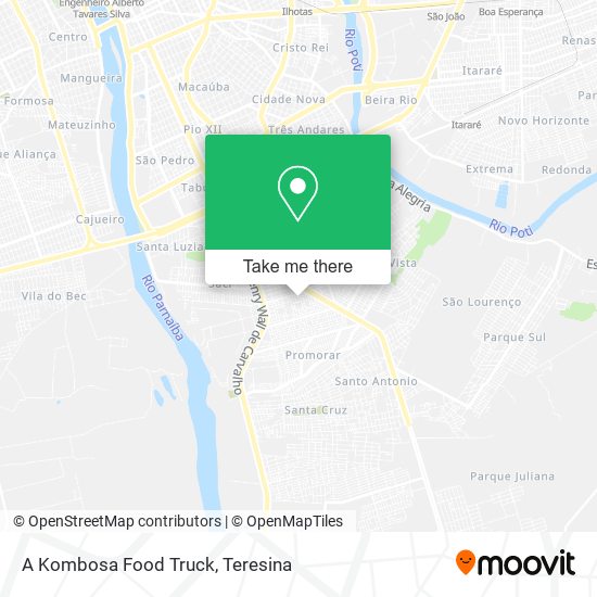 A Kombosa Food Truck map