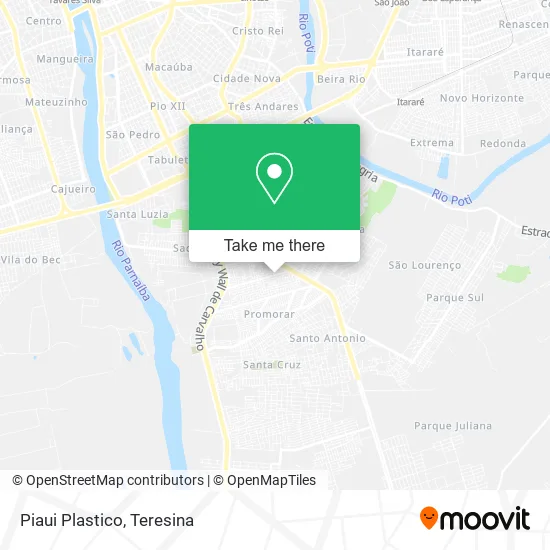 Piaui Plastico map