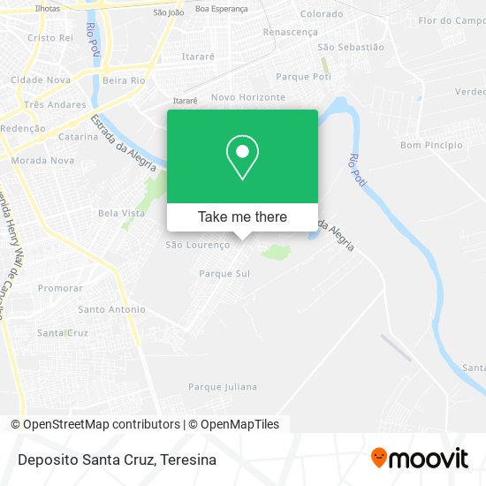 Deposito Santa Cruz map