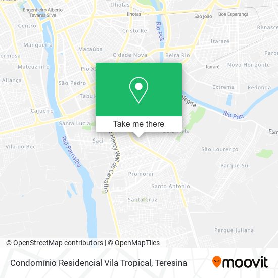 Condomínio Residencial Vila Tropical map