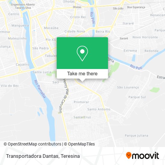 Transportadora Dantas map