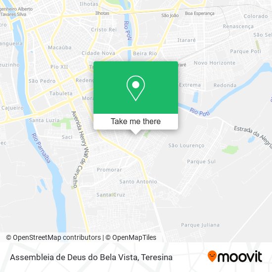 Mapa Assembleia de Deus do Bela Vista