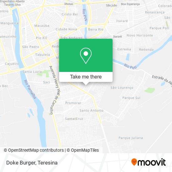 Doke Burger map