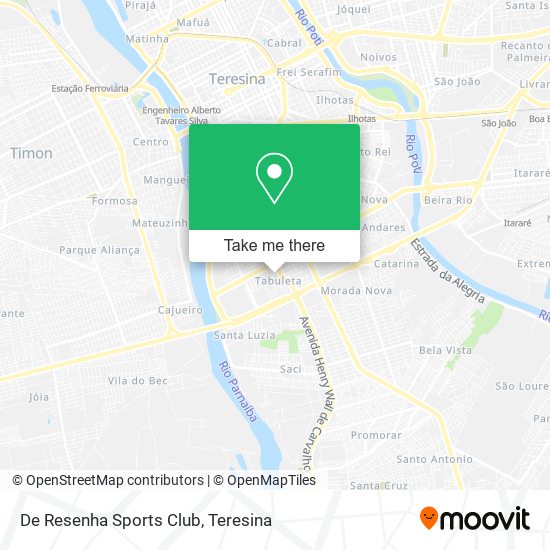 De Resenha Sports Club map