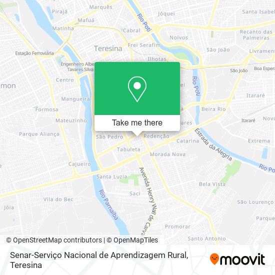 Senar-Serviço Nacional de Aprendizagem Rural map