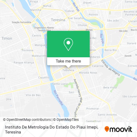 Instituto De Metrologia Do Estado Do Piaui Imepi map