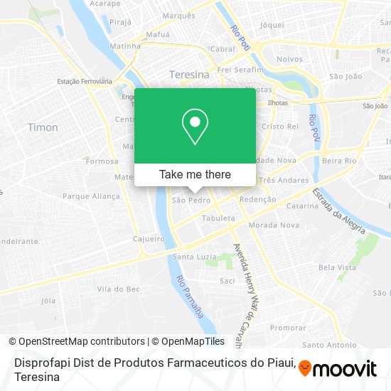 Mapa Disprofapi Dist de Produtos Farmaceuticos do Piaui