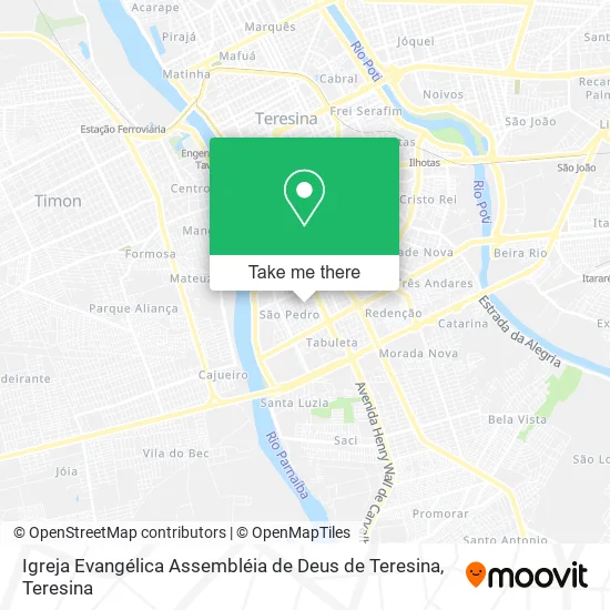 Igreja Evangélica Assembléia de Deus de Teresina map