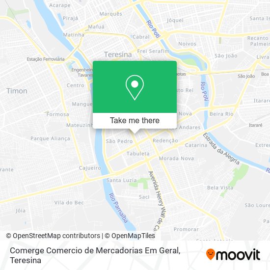 Comerge Comercio de Mercadorias Em Geral map