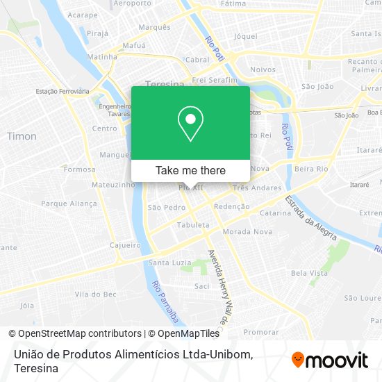 União de Produtos Alimentícios Ltda-Unibom map