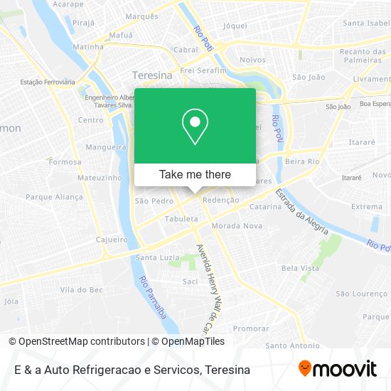 E & a Auto Refrigeracao e Servicos map