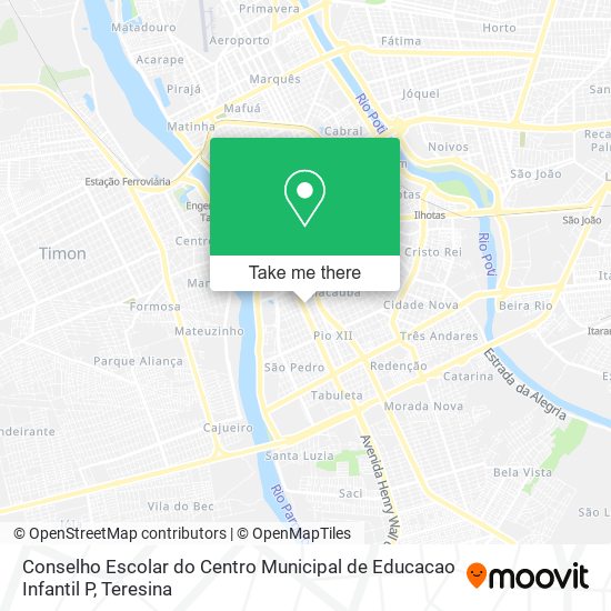 Conselho Escolar do Centro Municipal de Educacao Infantil P map