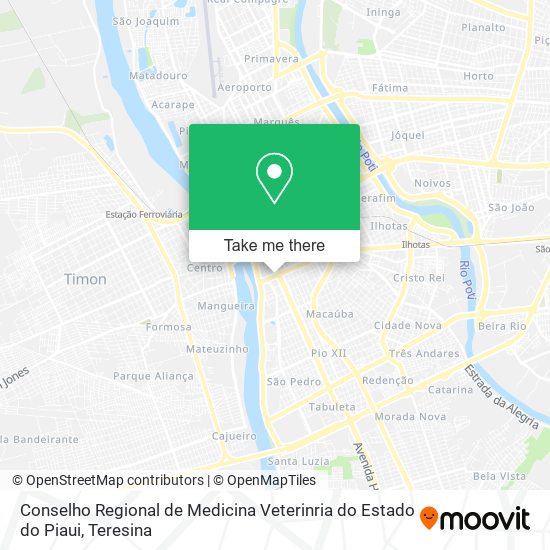 Conselho Regional de Medicina Veterinria do Estado do Piaui map