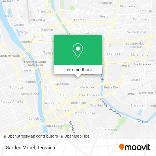 Garden Motel map
