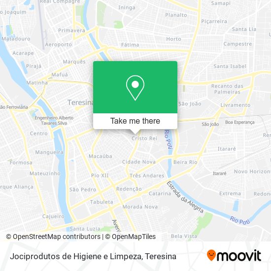 Jociprodutos de Higiene e Limpeza map