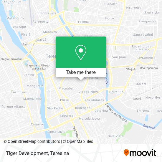 Tiger Development map