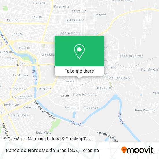 Banco do Nordeste do Brasil S.A. map