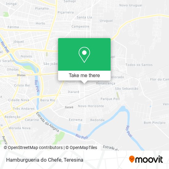 Mapa Hamburgueria do Chefe