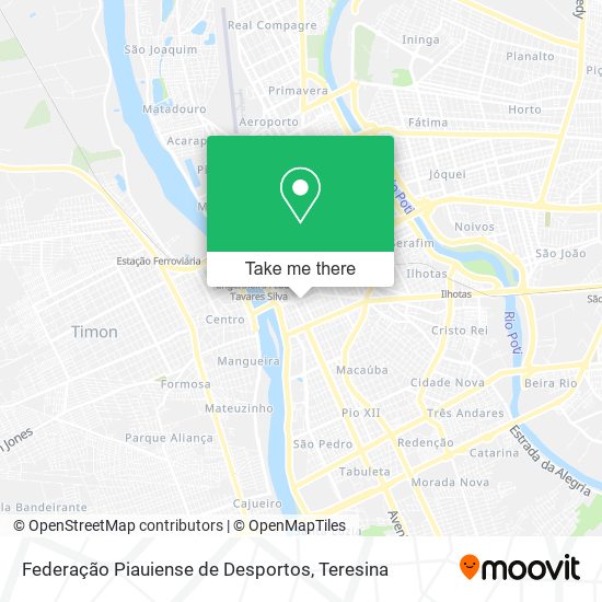 Federação Piauiense de Desportos map