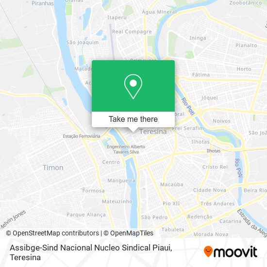 Assibge-Sind Nacional Nucleo Sindical Piaui map