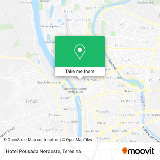 Hotel Pousada Nordeste map