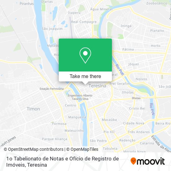 1o Tabelionato de Notas e Ofício de Registro de Imóveis map