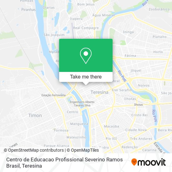 Centro de Educacao Profissional Severino Ramos Brasil map