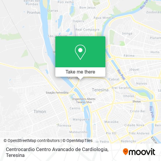 Centrocardio Centro Avancado de Cardiologia map