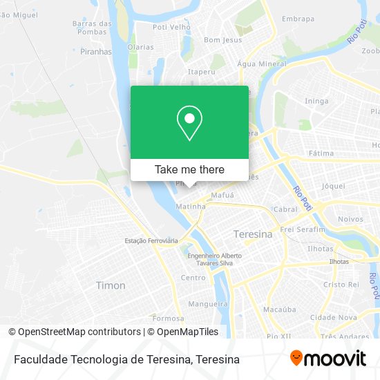 Mapa Faculdade Tecnologia de Teresina