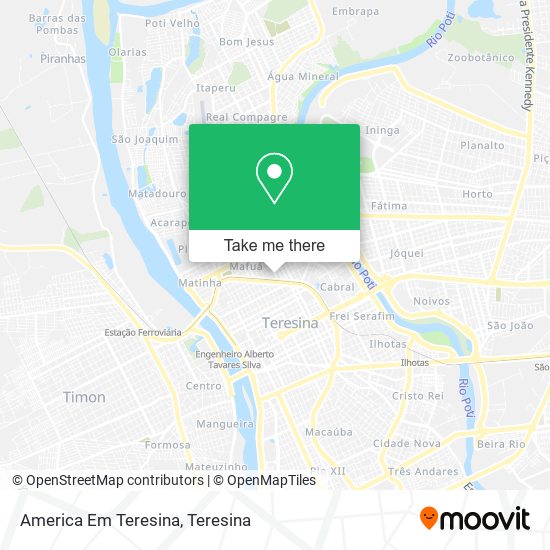 Mapa America Em Teresina