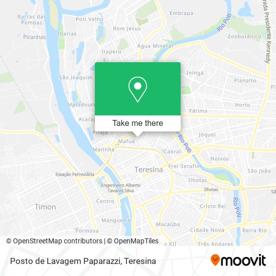 Posto de Lavagem Paparazzi map