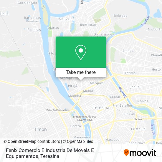 Fenix Comercio E Industria De Moveis E Equipamentos map