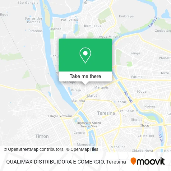 Mapa QUALIMAX DISTRIBUIDORA E COMERCIO