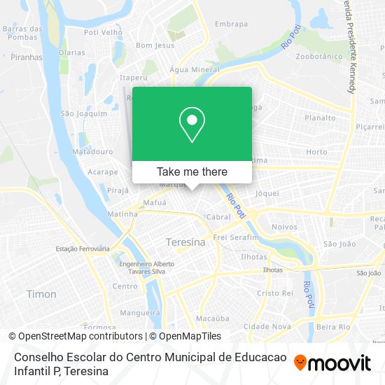 Conselho Escolar do Centro Municipal de Educacao Infantil P map