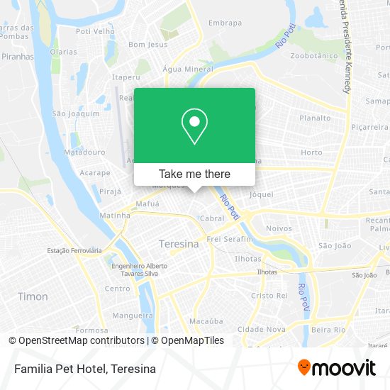 Mapa Familia Pet Hotel