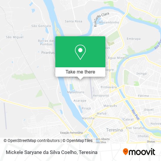 Mickele Saryane da Silva Coelho map