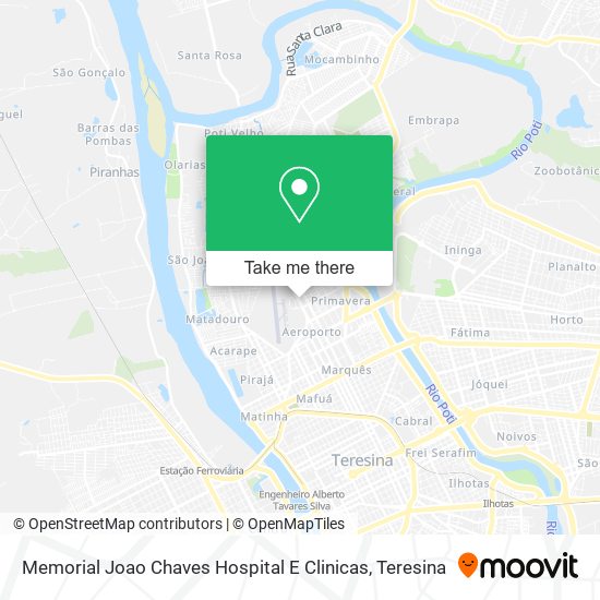 Mapa Memorial Joao Chaves Hospital E Clinicas