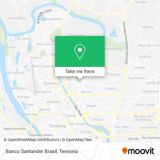 Banco Santander Brasil map