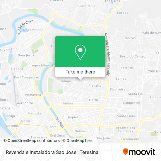 Revenda e Instaladora Sao Jose. map