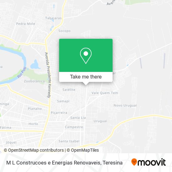 M L Construcoes e Energias Renovaveis map