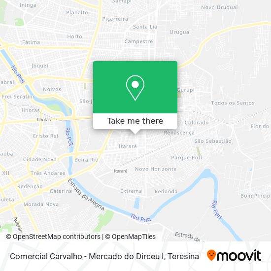 Mapa Comercial Carvalho - Mercado do Dirceu I