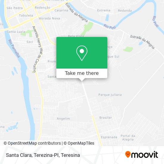 Santa Clara, Terezina-PI map