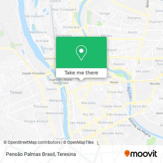 Pensão Palmas Brasil map