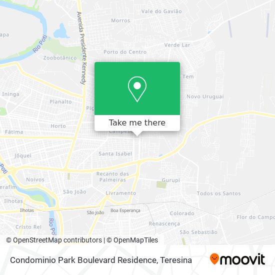 Condominio Park Boulevard Residence map